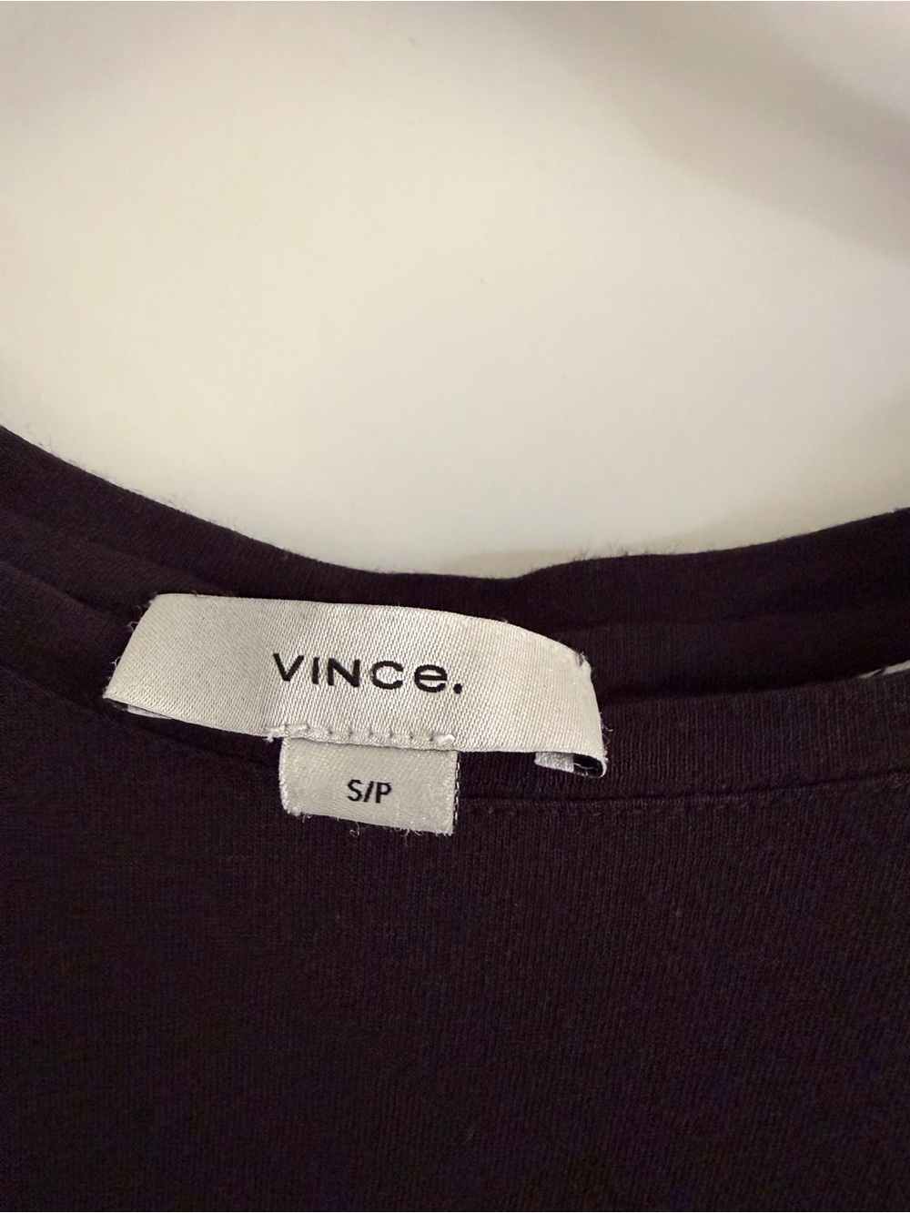Vince Women’s Black Short Sleeve Crew Tee - Picture 3 of 7